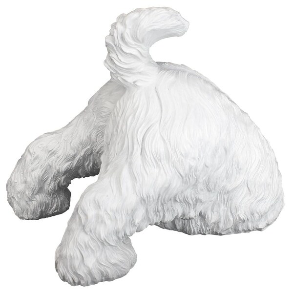 Highland Terrier Digging Dog Statue